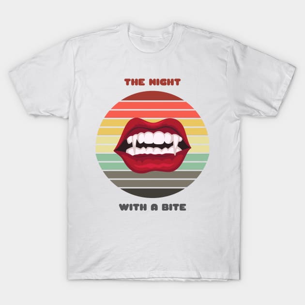 Sunset Fangs / Night With a Bite T-Shirt by nathalieaynie